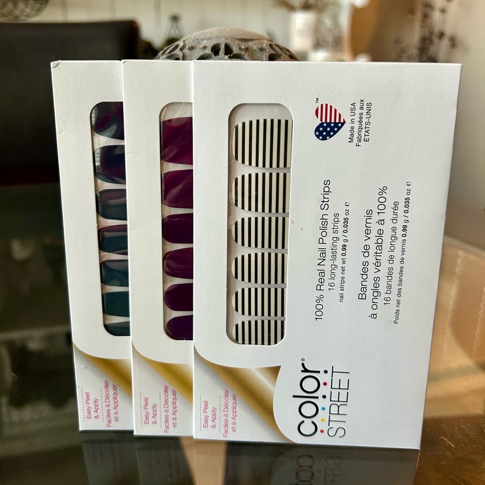 Color Street Nail Polish Strips 3 Pack